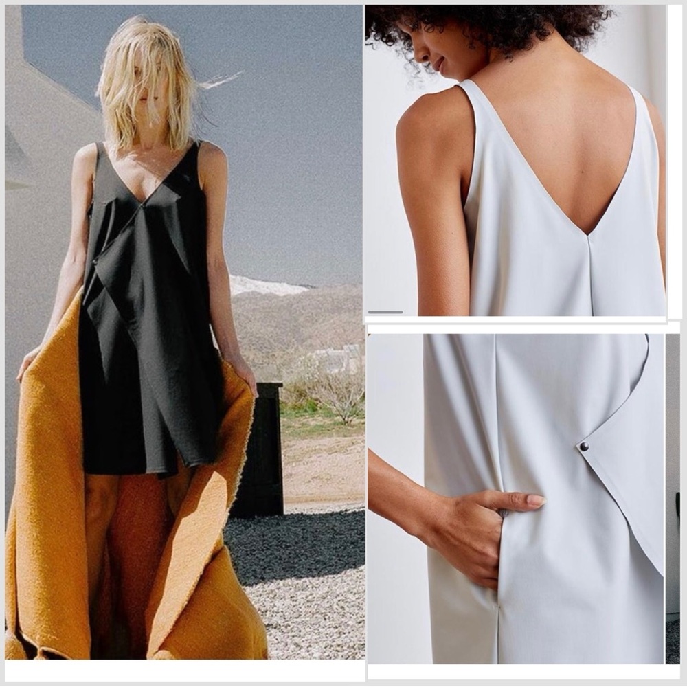 ADAY Over In One  Wrap Dress Asymmetrical Size L